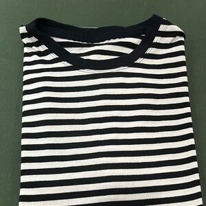 Navy and White Striped Tee